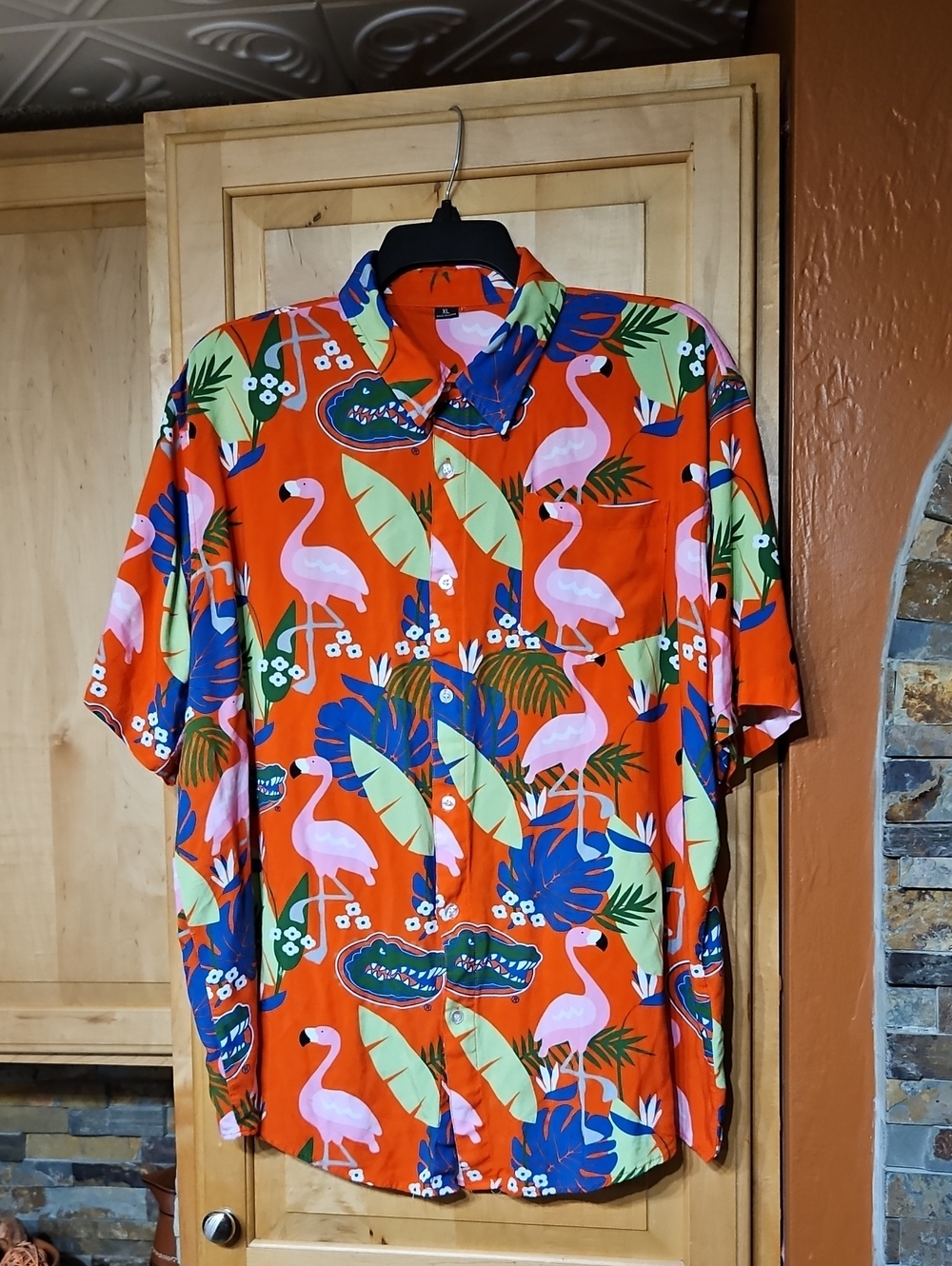 Foco University Of Florida Gators Football Tropical Hawaiian Button Up Shirt